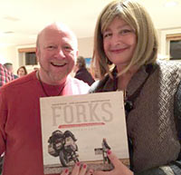 Allan Karl and his book FORKS at his book launch here in DC